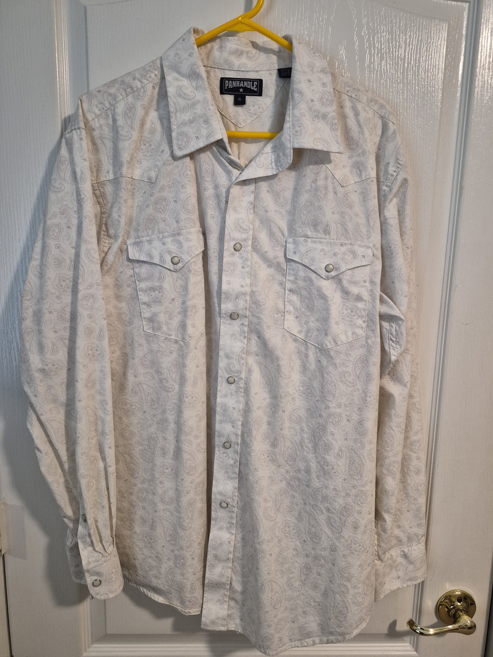 Panhandle Slim Fit Paisley Western Dress Shirt - Men's Long Sleeve